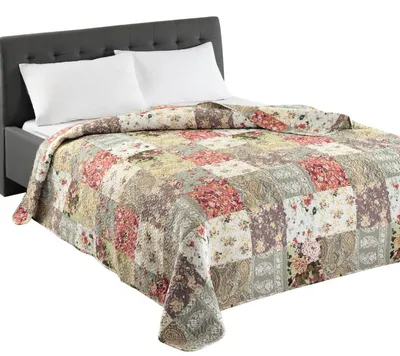 Obrázek produktu pro Přehoz - Patchwork - 220 x 240 cm - 100% polyester - Praní na 30 °C