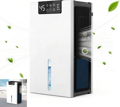 Produktbild von 2,4L Raumentfeuchter, Smartes Entfeuchtungsgerät – Schlafzimmer, Büro, Timer, kleines Zimmer 5-30m²