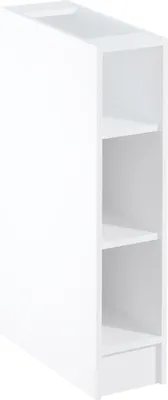 Produktbild von Regalunterschrank 20 cm Küchenunterschrank ohne Arbeitsplatte, Sycylia Weiß Creme D20P Weiß/Creme