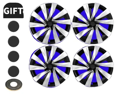 Immagine prodotto di Copertura ruota, 19 pollici, compatibile con il modello Y, colore argento turbina nero, Tesla, nuovo modello Y 19"