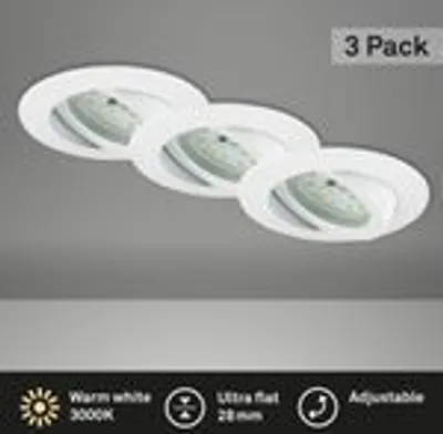 Produktbild von LED Einbauleuchte Spots Deckenstrahler schwenkbar IP23 4,8W  Ø8,2 cm Briloner