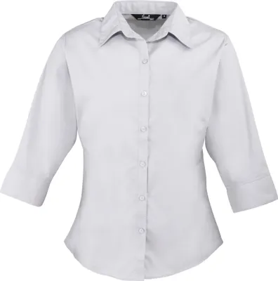 Obrázek produktu pro Premier - Dámská halenka s 3/4 rukávy RW1093 (46) (Stříbrná)