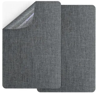 Immagine prodotto di 2 toppe autoadesive per riparazioni tessili, grigio scuro, 20x28 cm