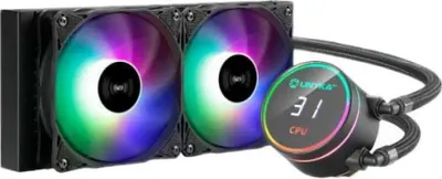 Produktbild von UNYKAch AquaStorm 240, All-in-One-Flüssigkeitskühler, 12 cm, Schwarz