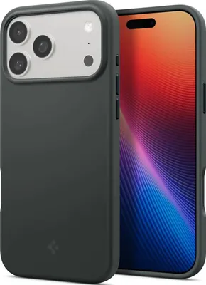 Obrázok produktu pre Spigen Silicone Fit (MagFit), Ochranný obal, Apple, iPhone 17 Pro, 16 cm (6.3"), Tmavo zelená