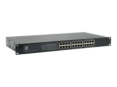 Productafbeelding van Level One GEP-2421W150: LevelOne switch, 24x poorten, 19", 150W, 24x PoE