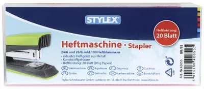 Immagine prodotto di STYLEX Heftgerät sortiert 6 Stück Verkaufseinheit 663214 4044186426557