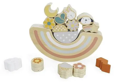Imagen del producto de BABU - Juego de equilibrio de madera con forma de perro y gato