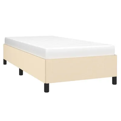 Obrázek produktu pro vidaXL Rám postele bez matrace krémový 90x190 cm látka