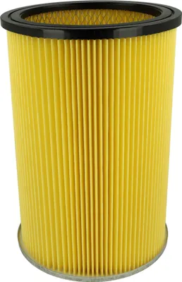 Produktbild von vhbw Faltenfilter kompatibel mit Thomas Inox 1560 SF, 1460 SF, 1445 SFE, 1545 SFE Staubsauger - Patronenfilter Gelb Schwarz Abwaschbar