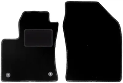 Zdjęcie produktu dla Wielganizator dywaniki welurowe LUX przednie do Toyota Prius IV hatchback (2017-) - czarne dywaniki samochodowe BASIC komplet (2 szt.)