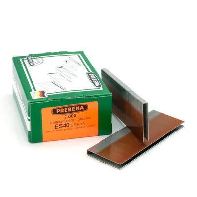 Produktbild von 2000 Heftklammern Prebena ES40CRFHA rostfrei für 2XR-ES40 2P-ES40SDS KL-17 2M