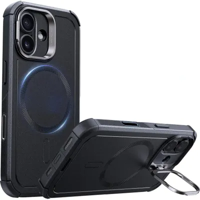 Produktbild von Handyhülle für iPhone 17, ESR Cyber Tough Case Kickstand mit MagSafe, Robust, Schwarz