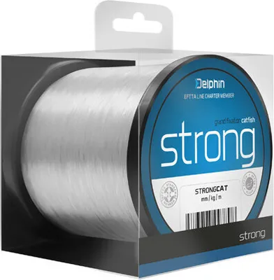 Image de DELPHIN STRONG Cat, 1000m, 0,8mm, 31.4kg / 69,23lbs, transparent, ligne pour la pêche du silure, 101003580
