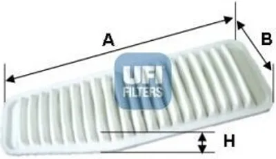 Produktbild von Luftfilter UFI 30.338.00 für TOYOTA RAV 4 II (CLA2, XA2, ZCA2, ACA2) Filtereinsatz