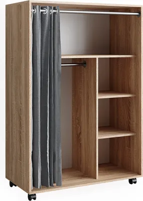 Obrázek produktu pro Vicco Šatní skříň Doros, 100 x 146.6 cm S válečky, Sonoma