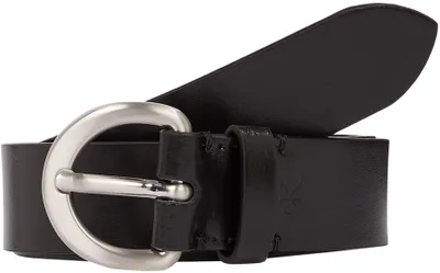 Obrázok produktu pre Dámsky kožený opasok Calvin Klein, klasická pracka, čierna (Black), 80 cm