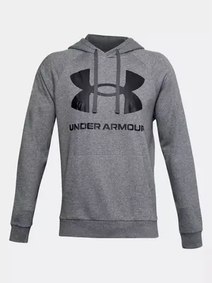 Produktbild von UNDER ARMOUR Rival Fleece Big Logo Hoodie Herren 012 - pitch gray light heather/black M