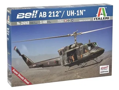 Obrázek produktu pro Italeri Bell AB 212 /UH 1N, Model vírníku, Montážní sada, 1:48, Bell AB 212 /UH 1N, Jakékoliv pohlaví, Plast