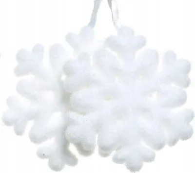 Productafbeelding van Kersthanger foam sneeuwvlok d11cm wt a2 2st KSD