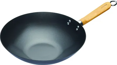 Obrázok produktu pre KitchenCraft Panvica Wok Panvica na vyprážanie Čínska panvica Panvica Wok Panvica Paella Panvica na indukciu, plyn 30 cm