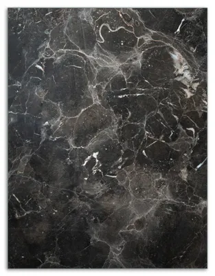 Produktbild von Wallario Herdabdeckplatte aus Glas, Größe 40 x 52 cm 1-teilig, Motiv Schwarze Marmor-Optik