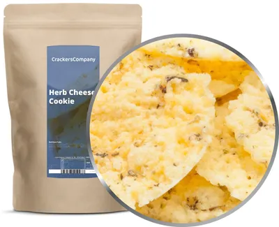 Produktbild von CrackersCompany Kräuter-Käse-Cookie (Herb Cheese Cookie), ZIP-Beutel 150 g
