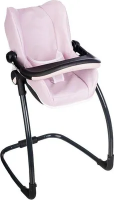 Zdjęcie produktu dla Smoby Maxi Cosi 3w1 Krzesełko do Karmienia i Bujak dla Lalki, Różowe, Od 3 lat