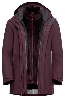 Produktbild von Jack Wolfskin Damen Rotwand 3in1 Jacke amaranth M