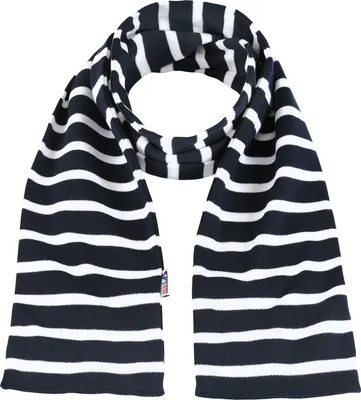 Produktbild von Bretonischer Schal gestreift Ringelschal 20x160cm blau/weiß maritim
