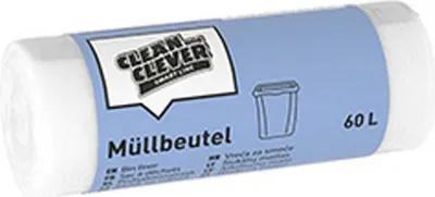 Produktbild von Stammartikel Müllbeutel Smart Line Clean and Clever 60l weiß SMA 73