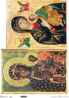 Zdjęcie produktu dla Papier ryżowy do decoupage A3 ITD-0467L Ikony, obrazy religijne