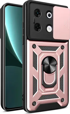 Produktbild von Hülle für Infinix Zero 30 5G Magnetische Ring Ständer Halter Dia Kameraschutz TPU Bumper Silikon Schutzhülle Rosa