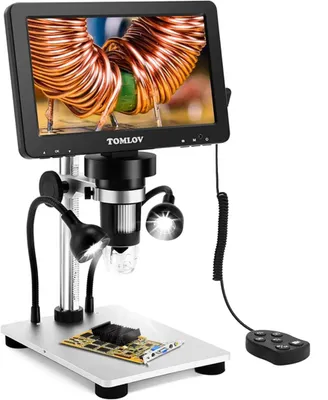 Produktbild von Digitalmikroskop - DM9-Videomikroskop - 500–1500-fache Vergrößerung - 12 MP - 1080p - HDMI - Binokular - Akku inklusive