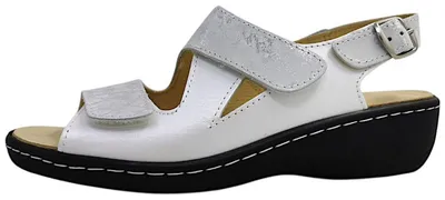 Image de Sandales Belvida pour femmes, couleur blanche, modèle décontracté