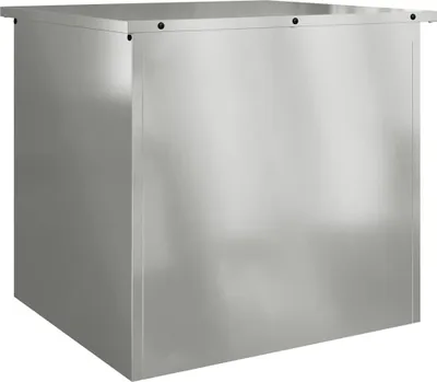 Immagine prodotto di vidaXL Contenitore per esterni argento 55 x 50,5 x 50 cm acciaio