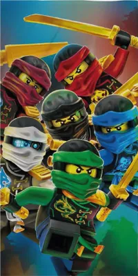 Produktbild von Unyqoos® LEGO Ninjago Strandtuch 70 x 140 cm – schnelltrocknendes, weiches Badetuch für Kinder, Strand & Schwimmbad