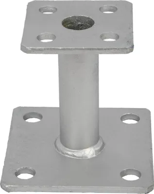 Produktbild von GeZu Impex® Pfostenträger aufdübelbar Platten 70 x 70 & 100 x 100 mm Höhe 100 mm Pfostenhalter