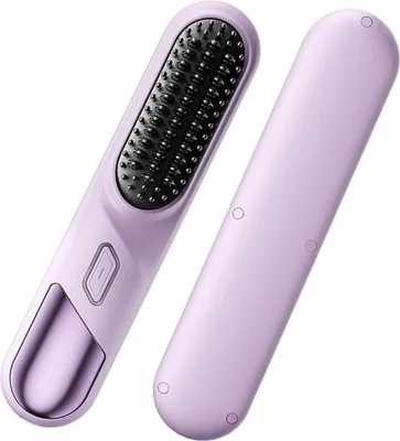 Produktbild von Kabelloser Glätteisen, 2‑in‑1 Haarglätter & Lockenbürste, 4 Temperaturstufen,  für alle Haartypen