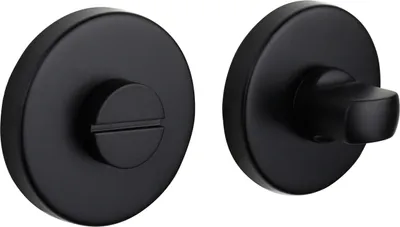 Immagine prodotto di Rubinetteria per WC Lavuzo rosetta rotonda nera - per set