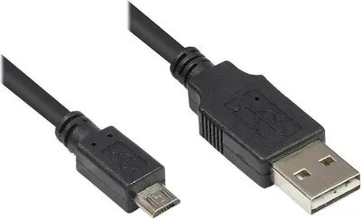 Obrázek produktu pro Alcasa USB 2.0 A/micro B, 1m, 1 m, USB A, Micro-USB B, USB 2.0, Samec/samec, Černá