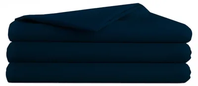 Produktbild von Bettlaken - Spannbettlaken - Baumwolle - Dunkelblau - 140g/m2 - 160x200 cm - Hochwertiges