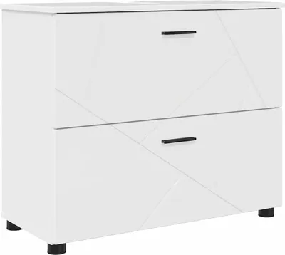 Immagine prodotto di Mobile da bagno con contenitore bianco lucido 76,5 x 35 x 64 cm