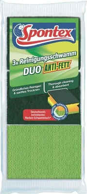 Produktbild von Spontex DUO ANTI-FETT Schwämme, 3 St.