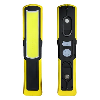 Produktbild von LED Arbeitslampe COB, Akku Werkstattlampe mit Magnet, 500 Lumen, 5 Modi, USB C wiederaufladbar, Handlampe für Auto Reparatur Camping