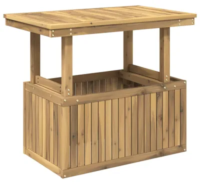 Produktbild von vidaXL Gartenkaffee Tisch aus massivem Akazienholz höhenverstellbar