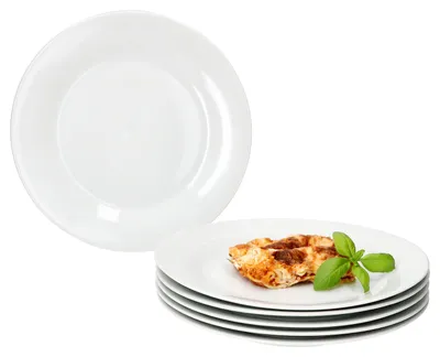 Obrázek produktu pro 6x Tommy talíř Ø24cm bílý porcelán 6 osob velký talíř