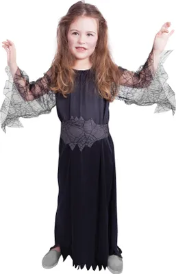 Immagine prodotto di RAPPA Costume da strega nera per bambini (S)