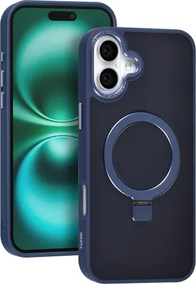 Immagine prodotto di Custodia posteriore TUNIQ per iPhone 16 Plus - Magsafe - silicone - Blu