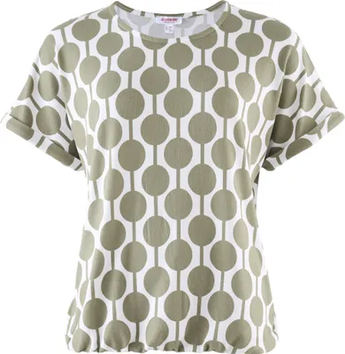 Produktbild von Stooker Women STCLEA PRINT Damen T-Shirt Regular Fit 36/38 green polka aop